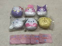 未開封★コロコロビレッジ サンリオキャラクターズ クッションキーホルダー 全6種類 コンプリートセット 【P4337-008】104