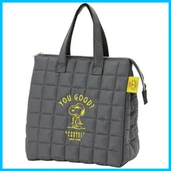 【新着商品】スケーター(Skater) キルト生地 保冷 ランチバッグ ポケット付 スヌーピー グッドネス 75th KBCB5-A