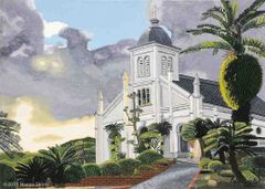 水彩画 ジクレー版画「ミヤマキリシマ」（玖珠郡） - メルカリ