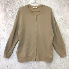 URBAN RESEARCH Sonny Label アーバンリサーチ サニーレーベル クルーネック スウェット カーディガン ベージュ Fサイズ 〇◇☆