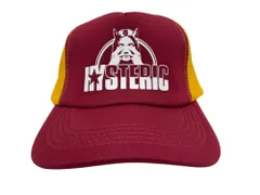 HYSTERIC GLAMOUR (ヒステリックグラマー) SEE NO EVIL メッシュキャップ 02193QH05 FREE レッド×イエロー メンズ/065