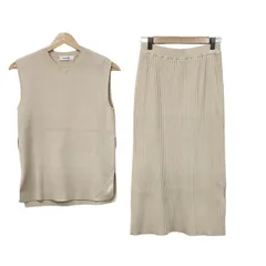 Mystrada(マイストラーダ) スカートセットアップ レディース - アイボリー ニット/ウエストゴム