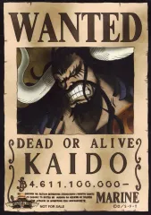 【中古】キャラカード カイドウ(懸賞金あり) 手配書ブロマイド 「ワンピース」 麦わらストアポイントカード特典