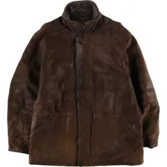 古着 90~00年代 ティンバーランド Timberland WEATHERGEAR 中綿入り レザーブルゾンタイプ メンズL相当/eaa566366