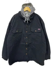 DICKIES (ディッキーズ) フード付き ワークジャケット 裏地キルティング 中綿 3XL 54-56 ブラック メンズ/045