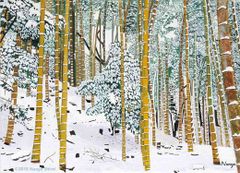 水彩画 ジクレー版画「ミヤマキリシマ」（玖珠郡） - メルカリ