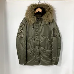 HYSTERIC GLAMOUR ヒステリックグラマー N-3B フライトジャケット 4AC-0242 モッズコート ナイロン メンズ Mサイズ カーキ オリーブ アウター A15682◆