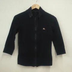 BURBERRY BLUE LABEL バーバリー ブルーレーベル　七分袖ZIPカットソー　サイズ38　M1002T