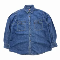 リーバイス デニムシャツ メンズ M ウォッシュブルー 長袖 501ロゴ アメカジ