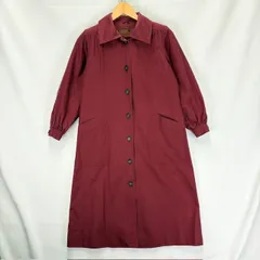 YVES SAINT LAURENT PARIS VINTAGE バーガンディ コート TR103-026-38 H5-105 0801143 02 三陽商会