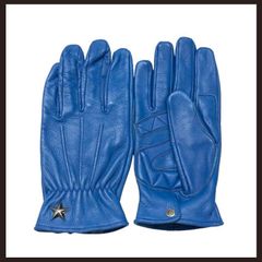 新品未使用 Schott（ショット） ワンスター レザーグローブ L ブルー
