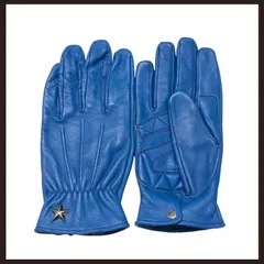 新品未使用　Schott（ショット）　ワンスター　レザーグローブ　L　ブルー