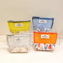 Wpc. Patterns クリアカラー舟形ポーチ