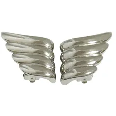 ジバンシィ　レディース　クリップ　イヤリング　シルバー色　ヴィンテージ