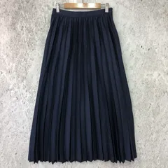 URBAN RESEARCH ROSSO アーバンリサーチロッソ サテンプリーツ スカート ネイビー 38サイズ 〇◇☆
