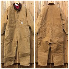 carhartt メキシコ製 X01 BRN ダック地 オールインワン つなぎ