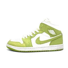 ナイキ NIKE 【 WMNS AIR JORDAN 1 MID SE Vivid Green Snakeskin DV2959 113 】 ウィメンズ エア ジョーダン 1 ミッド ヴィヴィッド グリーン スネークスキン スニーカー　h6429