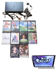 ＜動作確認済み＞PS2（プレイステーション2）＋ゲームソフト10本：送料無料