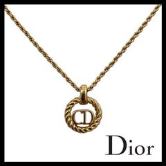 Dior】CDロゴ ネックレス ゴールド/金カラー サークル ラウンド