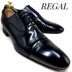REGAL リーガル 内羽根式ストレートチップ 011R 黒 ブラック 24.5cm　革靴 ビジネスシューズ フォーマル ドレス カジュアル 本革 本皮 メンズ
