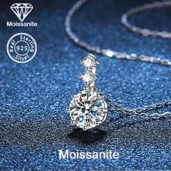 【LUMIÈRE NOIR】シルバー925 モアサナイト 雪の結晶 ネックレス｜低刺激 スノーフレーク 上品 レディース ギフト