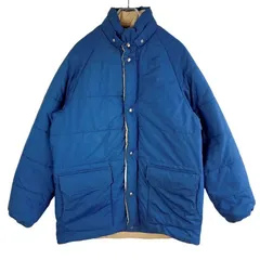 70sエルエルビーンL.L.Beanダウンジャケットヘビーアウターマウンテンジャケット青ブルー無地アウトドアキャンプクライミングゴープコアvintageヴィンテージ51115