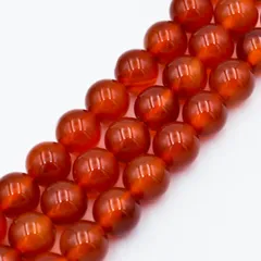 ビーズクラブ カーネリアン ラウンド 8mm 天然石 連売り パワーストーン ブレスレット