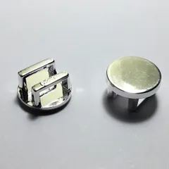 ビーズクラブ 帯留め フラット シルバー 5個 銀 着物 和装 パーツ ハンドメイド 三分紐 帯飾り 浴衣 おびどめ 台座パーツ 金具