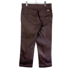 Dickies FLEXディッキーズフレックス874ワークパンツ茶色ダークブラウンツイル生地ロゴタグワンポイントリアルワークウェアストリートアメカジスケーターファッションスケートボードoriginalfitオリジナルフィットvintageヴィンテージ51115