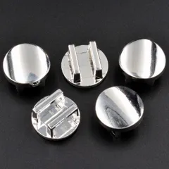 ビーズクラブ 帯留め 丸 古代銀 15mm 5個セット 帯留め金具 帯締め 帯飾り パーツ  ハンドメイド DIY