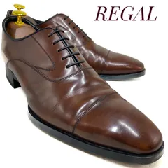 REGAL リーガル 内羽根式ストレートチップ 10JR 茶 ブラウン 25cm　革靴 ビジネスシューズ フォーマル ドレス カジュアル 本革 本皮 メンズ
