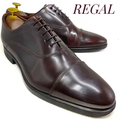 REGAL リーガル 内羽根式ストレートチップ W38 茶 ブラウン 24.5cm　革靴 ビジネスシューズ フォーマル ドレス カジュアル 本革 本皮 メンズ