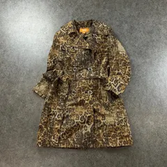 MICHEAL KORS Trench Coat Leopard マイケルコース トレンチコート ダブル ウエストベルト付き レオパード 総柄 レディースのサムネイル