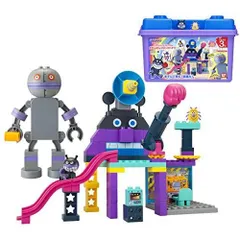 バンダイ(BANDAI) アンパンマン バイキンじょうもつくれる! だだんだんブロックバケツ マルチカラー