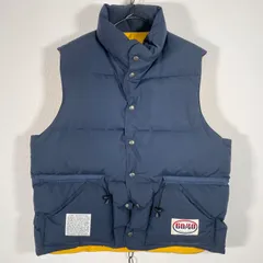 25AW 定価¥40,700 BEAUTY&YOUTH 別注 Sierra Designs シエラデザイン ダウンベスト リバーシブル Mサイズ 60/40 ロクヨンクロス ネイビー イエローのサムネイル