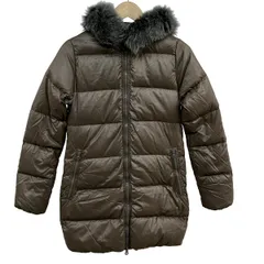 DUVETICA(デュベティカ) ダウンコート サイズ40 M レディース美品  Kappa(カッパ) グレーベージュ 長袖/ファー（フォックス）取り外し可/冬