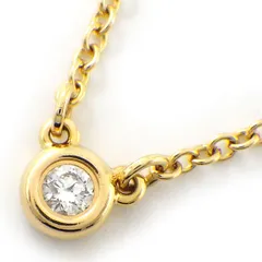 ティファニー Tiffany & Co. ネックレス バイザヤード シングル 60017911 1ポイント ダイヤモンド 0.03ct K18PG 【中古】