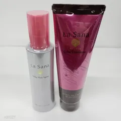 F2152 LaSana ラサーナ ヘアカラー トリートメント ダークブラウン180g・シルキー ヘア スプレー モーニングリペア〈洗い流さないタイプ〉180ml 計2点セットのサムネイル