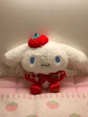 シナモロール いちご 新聞 50周年 いちご マスコット ぬいぐるみ