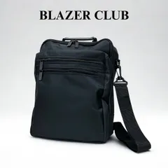 ブレザークラブ 縦型ショルダーバッグ メンズ 黒 A4ファイル対応 大開口メイン収納 多機能 軽量480g BLAZER CLUB 33579 正規品