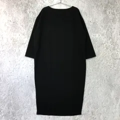 coca コカ エンボス加工 シンプル Iライン ワンピース ブラック 1サイズ 〇◇