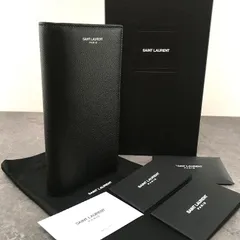 送料込み！ 未使用品 SAINT LAURENT 長財布 ブラック 603