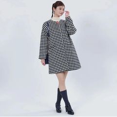 新品】MARY QUANT マリークワント ノーカラー ラグラン ロングコート