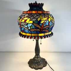 最終SALE♡ステンドグラス ランプ トンボ柄 長期保管品 - メルカリ