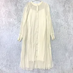 Ungrid アングリッド 2way ワッシャー ロング ワンピース オフホワイト Fサイズ □〇☆