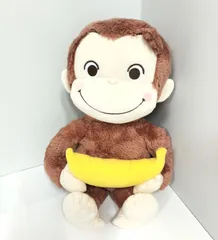 [中古]_おさるのジョージ 赤いほっぺＬぬいぐるみバナナ（セガプラザ）