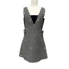 極美品 Louis Vuitton チェック柄 半袖ミニワンピース 34 2026年最新