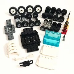 レゴ 正規品 中古 タイヤ(車7台分)・車部品 レゴブロック【管理番号：2963】