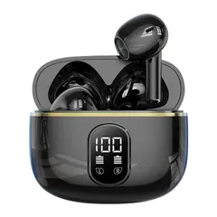 【最新Bluetooth5.4】ワイヤレスイヤホン 高音質 Hi-Fi 防水 黒