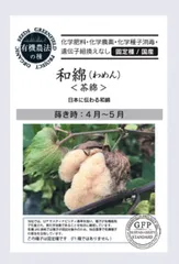 有機種子 和綿(わめん) 茶綿 グリーンフィールドプロジェクト